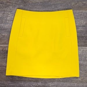 Banana Republic yellow mini a-line  skirt